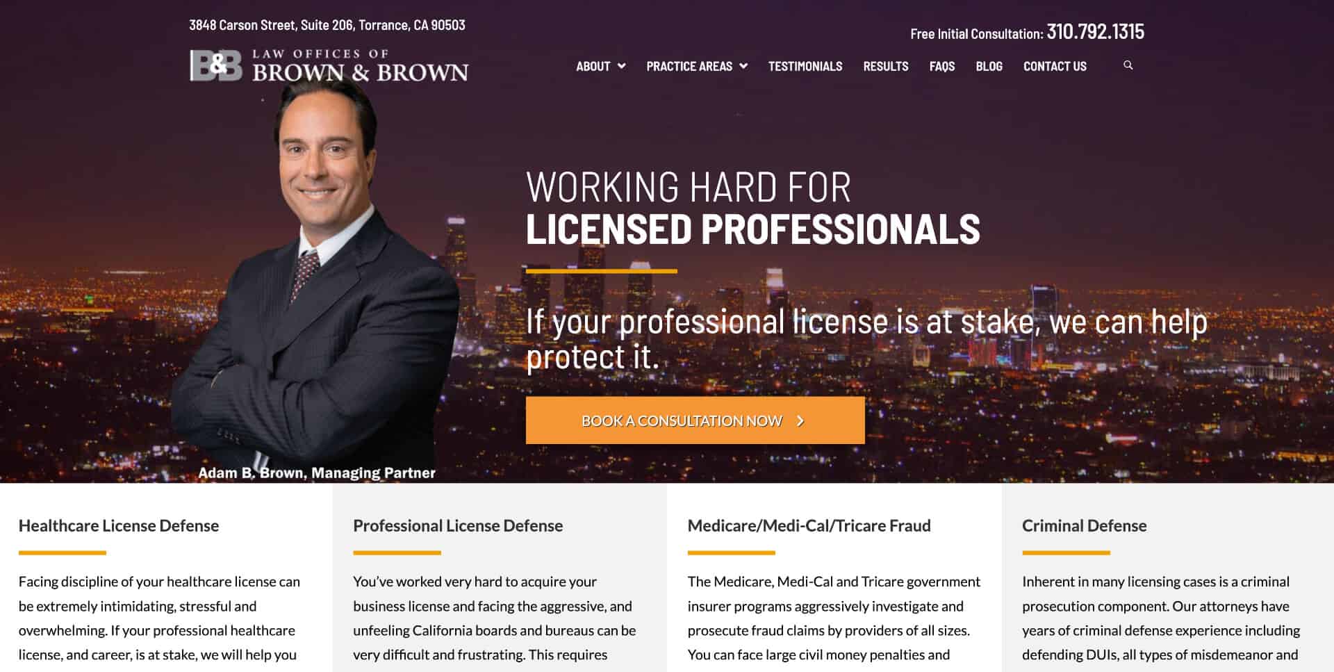 brown license home