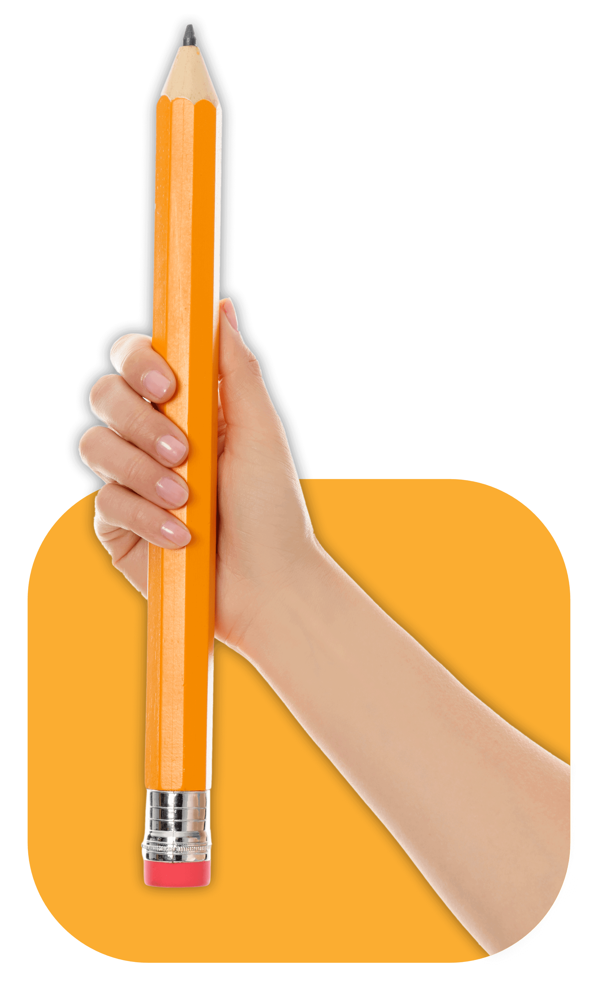 hand giant pencil